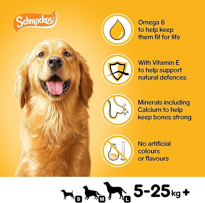 Pedigree Schmackos Dog Treats – Mega Pack, Mixed Flavours